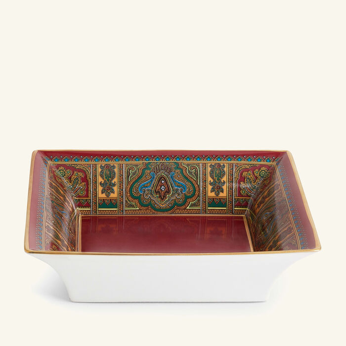 etro cachemire trinket tray square small red