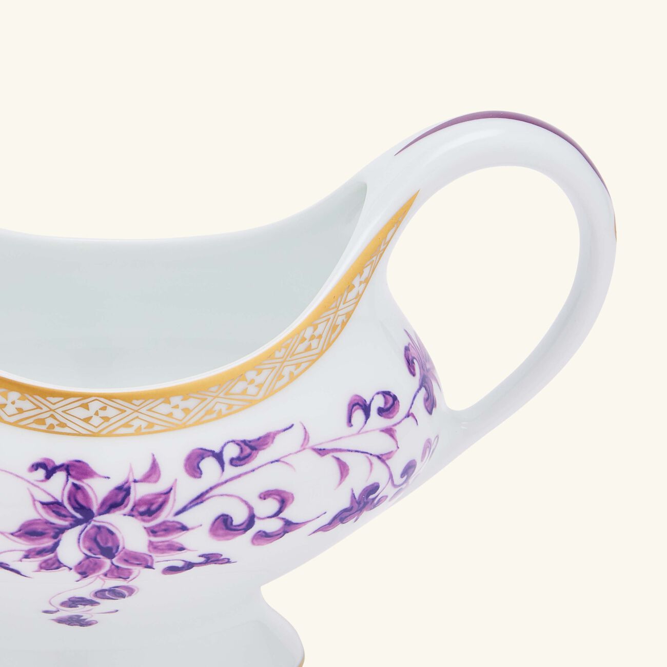 bernardaud prunus gravy boat purple
