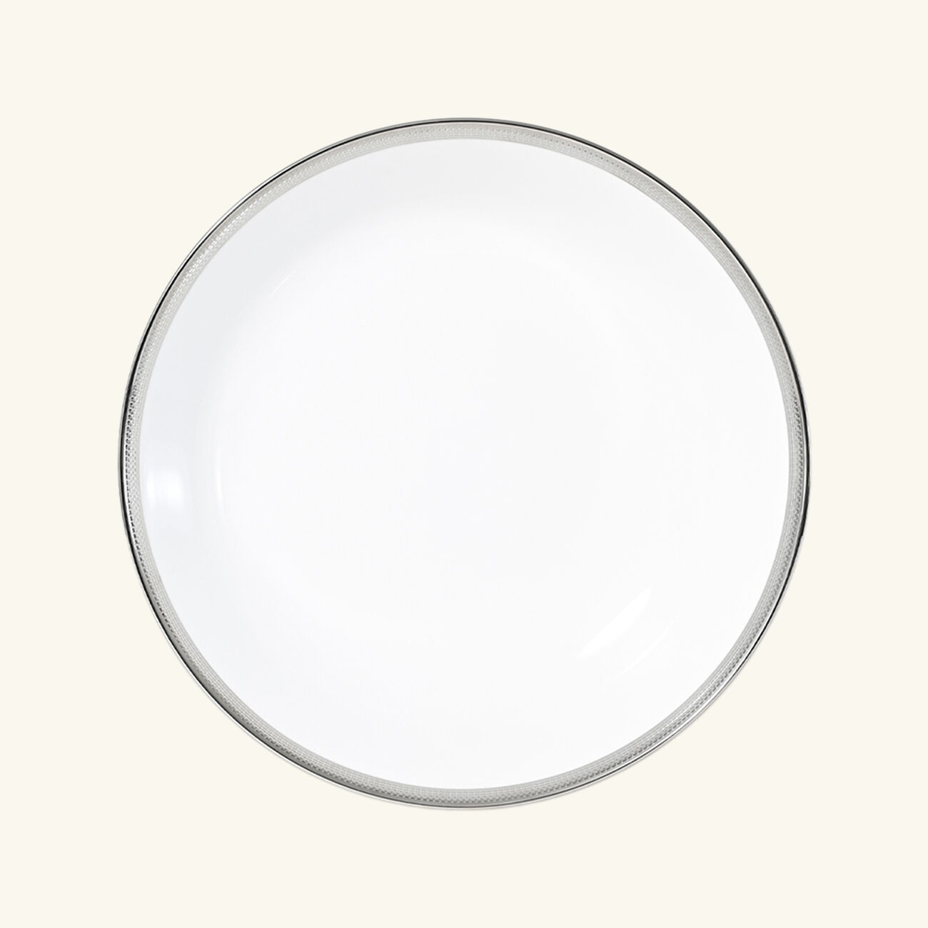 Maille Platine Serving Bowl White 24cm bernardaud maille platine serving bowl white 24cm