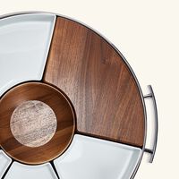 christofle mood party tray large stainless steel