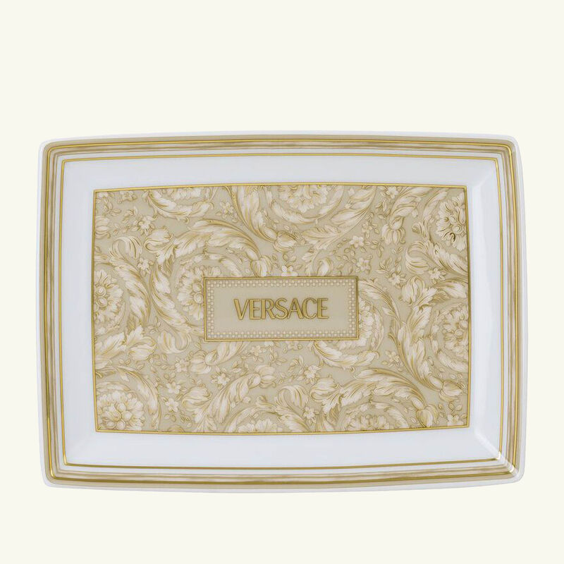 Barocco Beige Serving Platter 18 cm versace barocco beige serving platter 18 cm