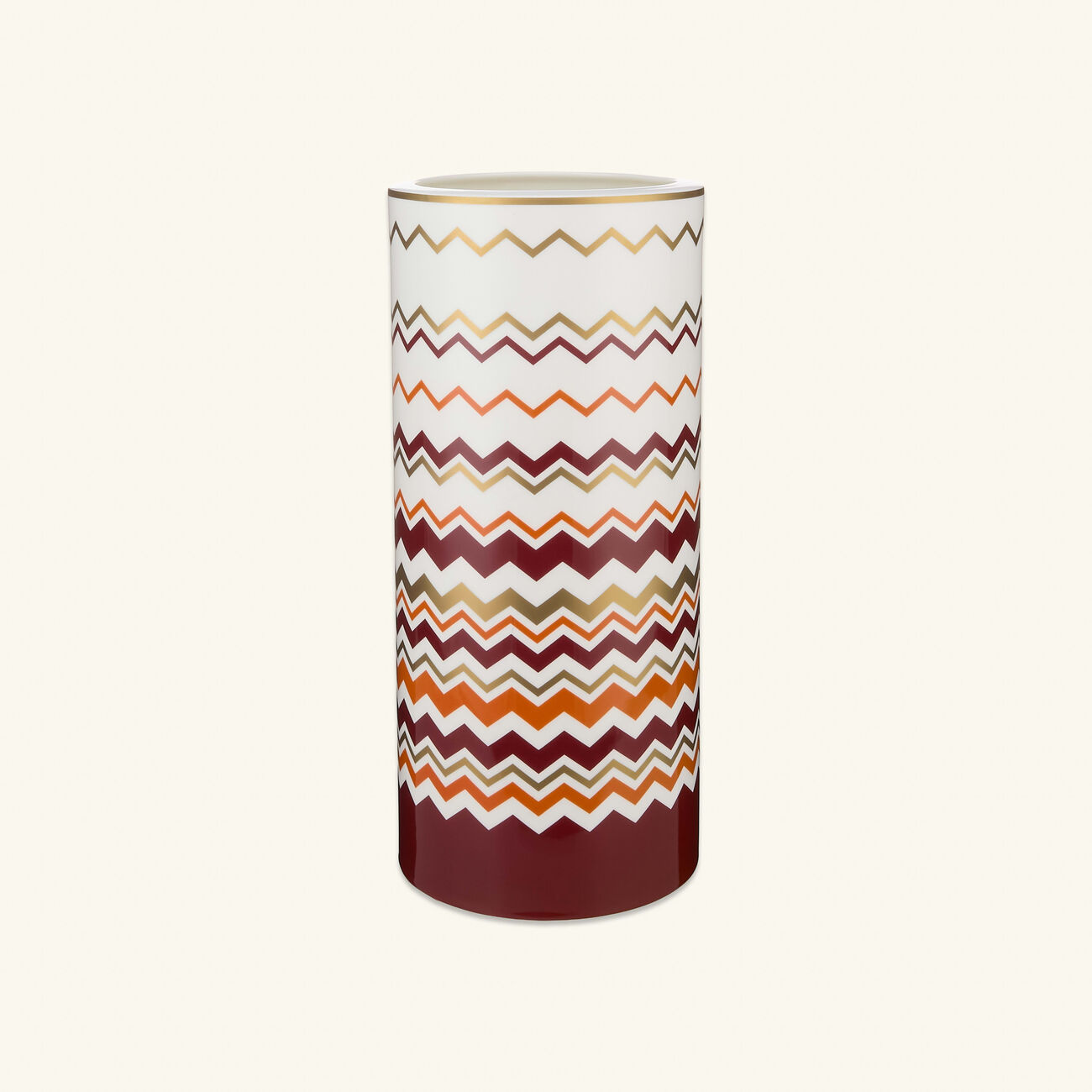 missoni home iconic vase round large multicolor
