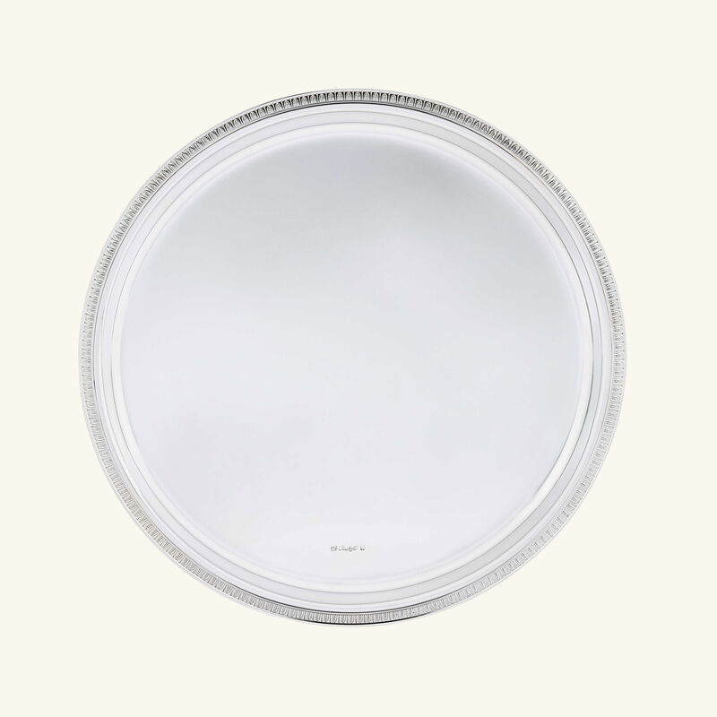 christofle malmaison serving tray round medium silver plated
