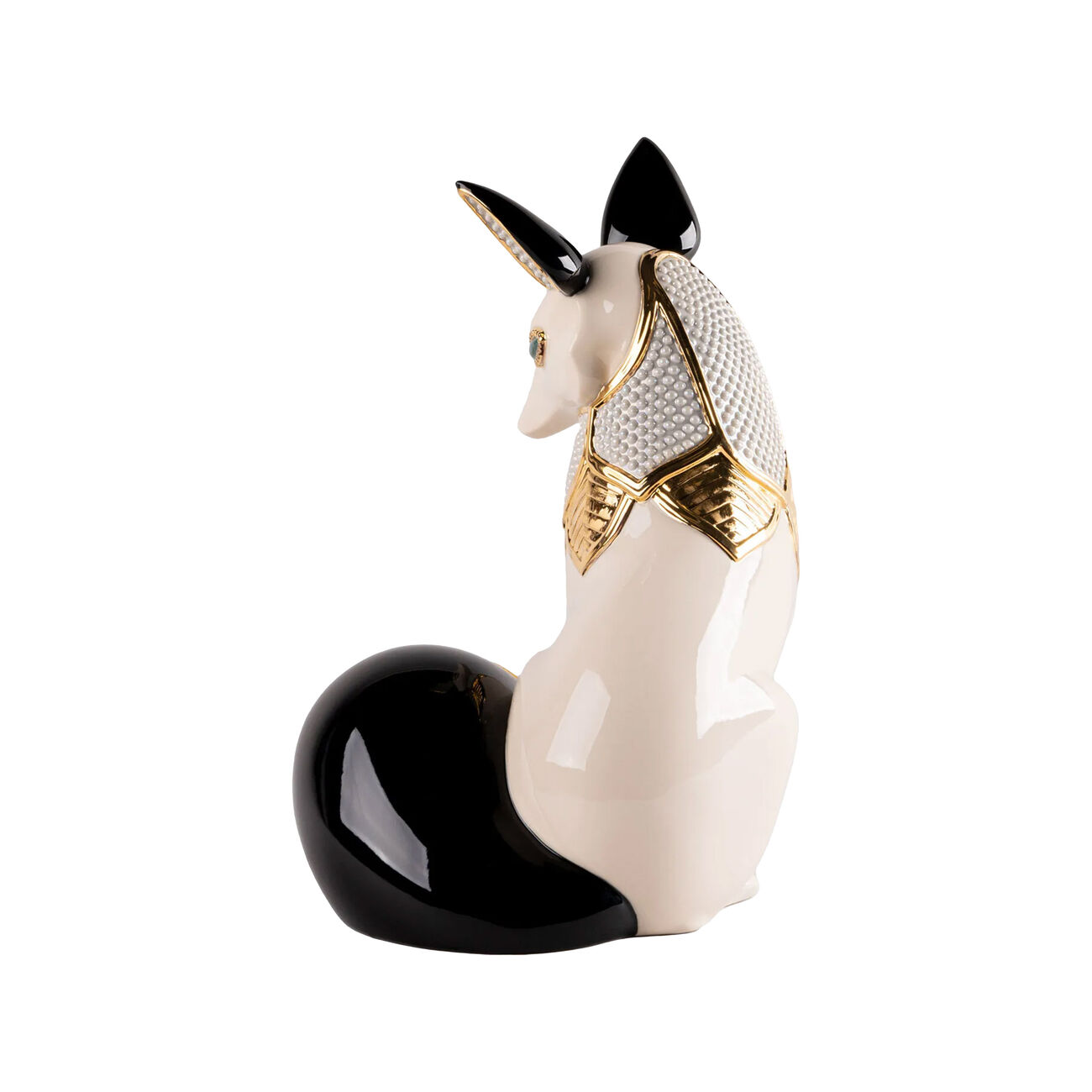 lladro fox jewel sculpture