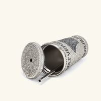 versace medusa crystal travel cup silver