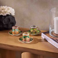 versace jungle animalier coffee cup pattern set of 6