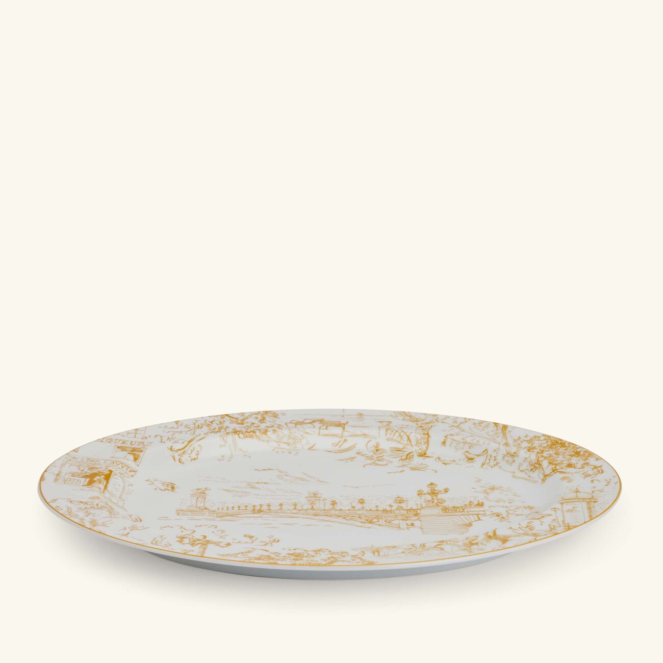 Tout Paris Serving Platter Oval Blue 38cm bernardaud tout paris serving platter oval blue 38cm