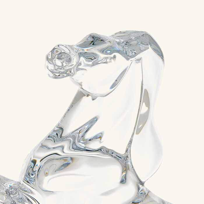 baccarat rearing horse sculpture small clear