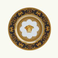 versace i love baroque nero bread butter plate round black 27cm