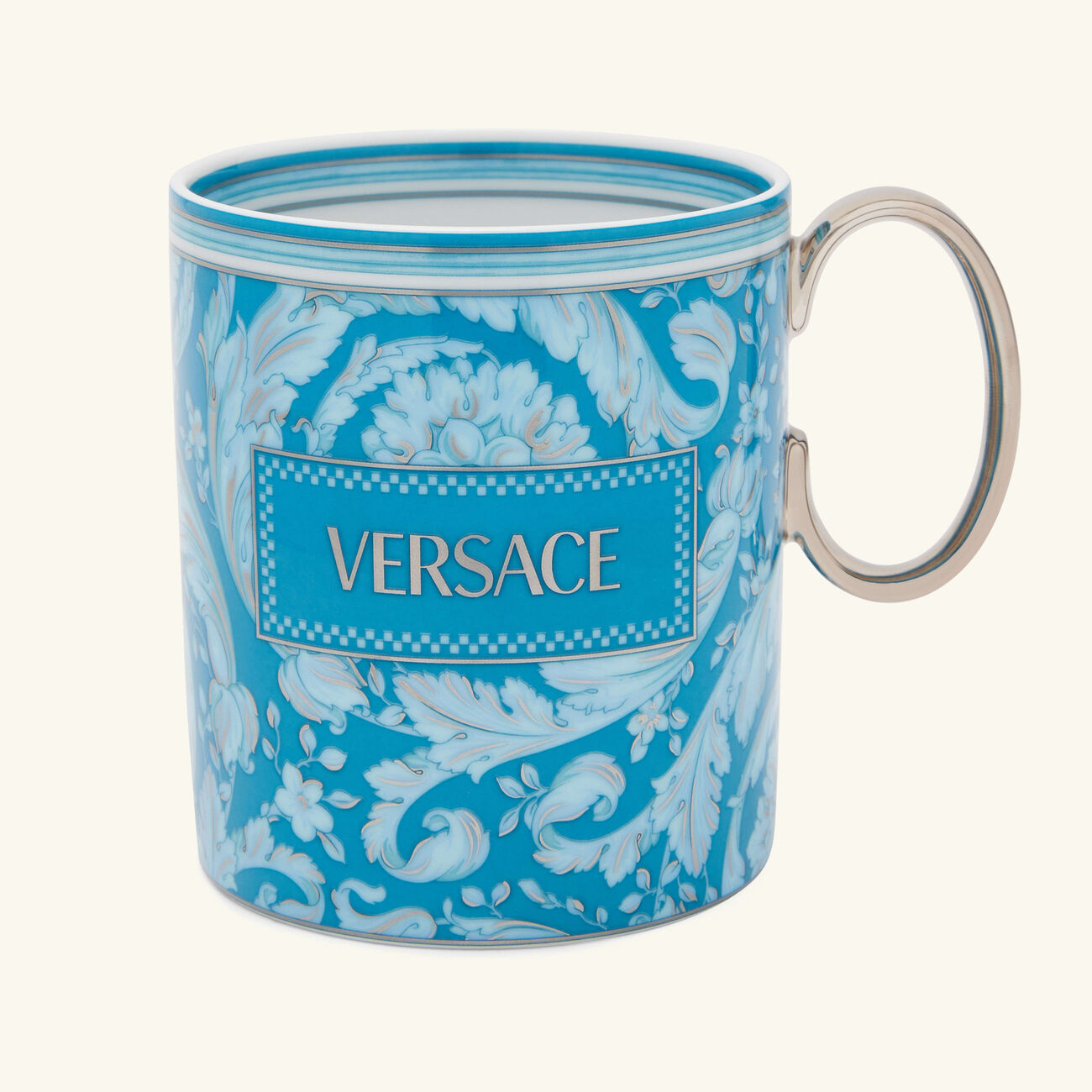 versace barocco mug blue