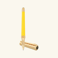st dupont liberte rollerball pen yellow