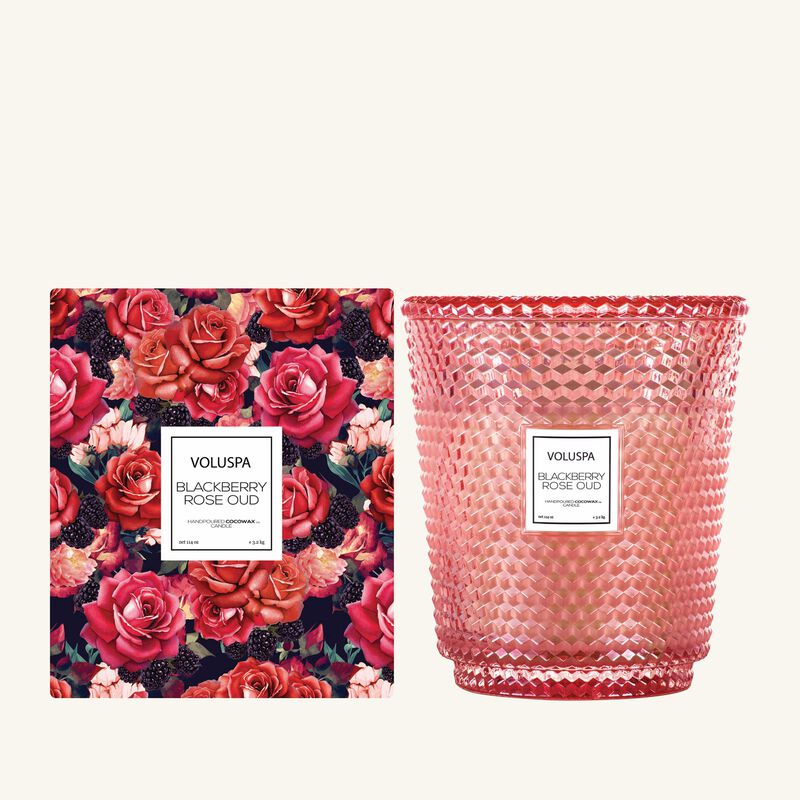شمعة بلاكبيري روز عود large