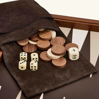giobagnara backgammon case brown