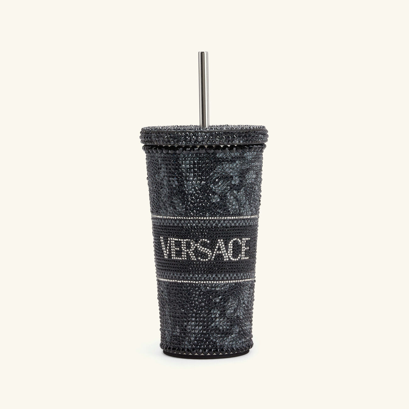 versace barocco crystal travel cup black