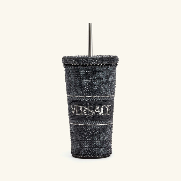 versace barocco crystal travel cup black