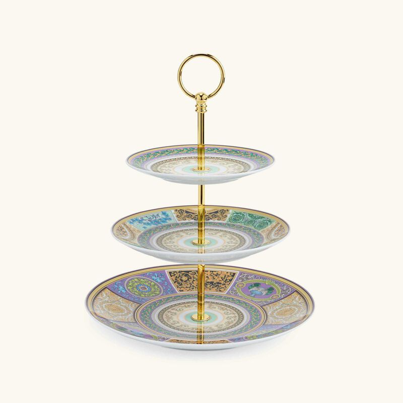 versace barocco mosaic cake stand