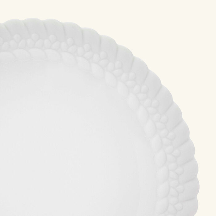christofle babylone dessert plate round white 21cm