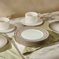 haviland tiara dessert plate round silver 22cm set of 4