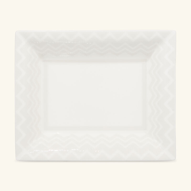 missoni home zig zag tody tray rectangular large white