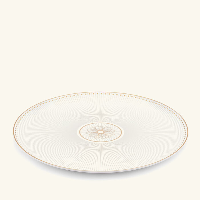 christofle malmaison imp riale pie dish round gold 32cm