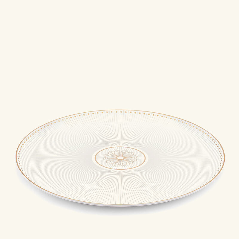 christofle malmaison imp riale pie dish round gold 32cm