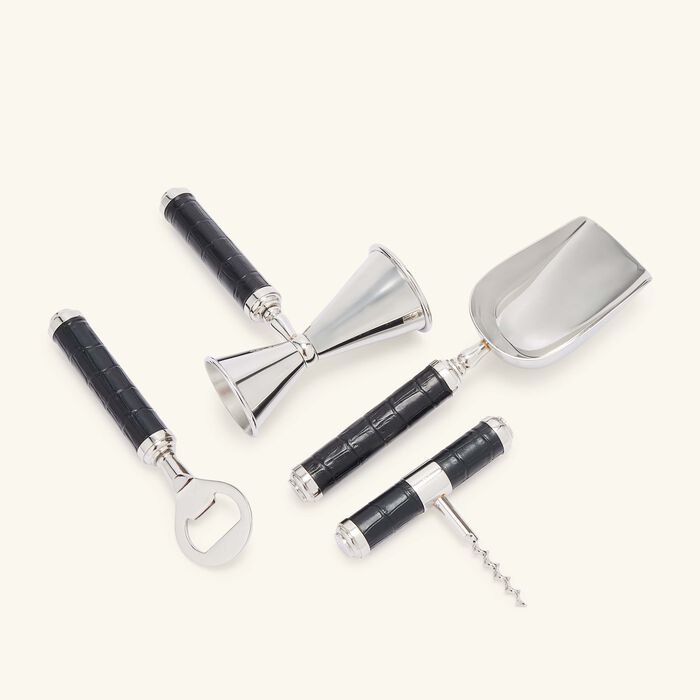 ralph lauren home wells bar gift set silver
