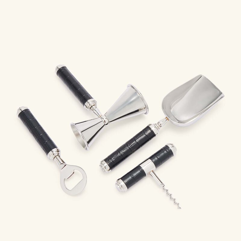 ralph lauren home wells bar gift set silver