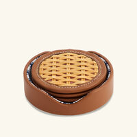 Bailey Coaster Brown Set of 4 ralph lauren home bailey coaster brown set of 4