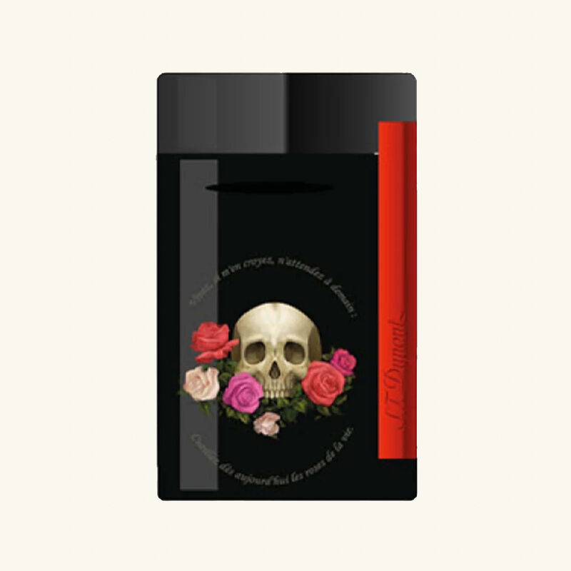 Minijet Memento Mori Lighter Black st dupont minijet memento mori lighter black