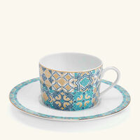 haviland portofino dessert plate round blue 22cm