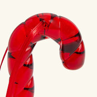 قطعة ديكور صغيرة على شكل عصا الحلوى باللون الأحمر باكارا قطعة ديكور صغيرة على شكل عصا الحلوى باللون الأحمر