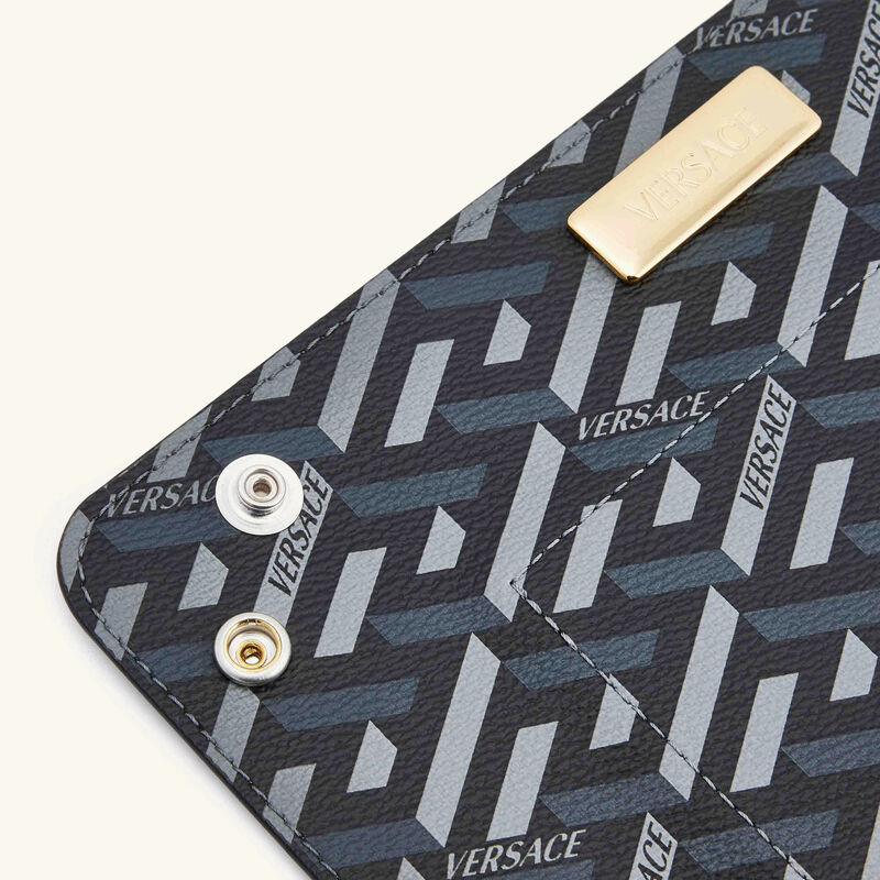 versace la greca signature trinket tray square small black