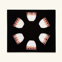 missoni home iconic arabic cup multicolor set of 6