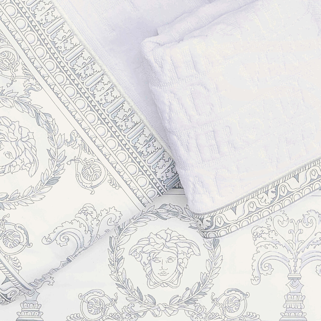 versace i love baroque towels white set of 5