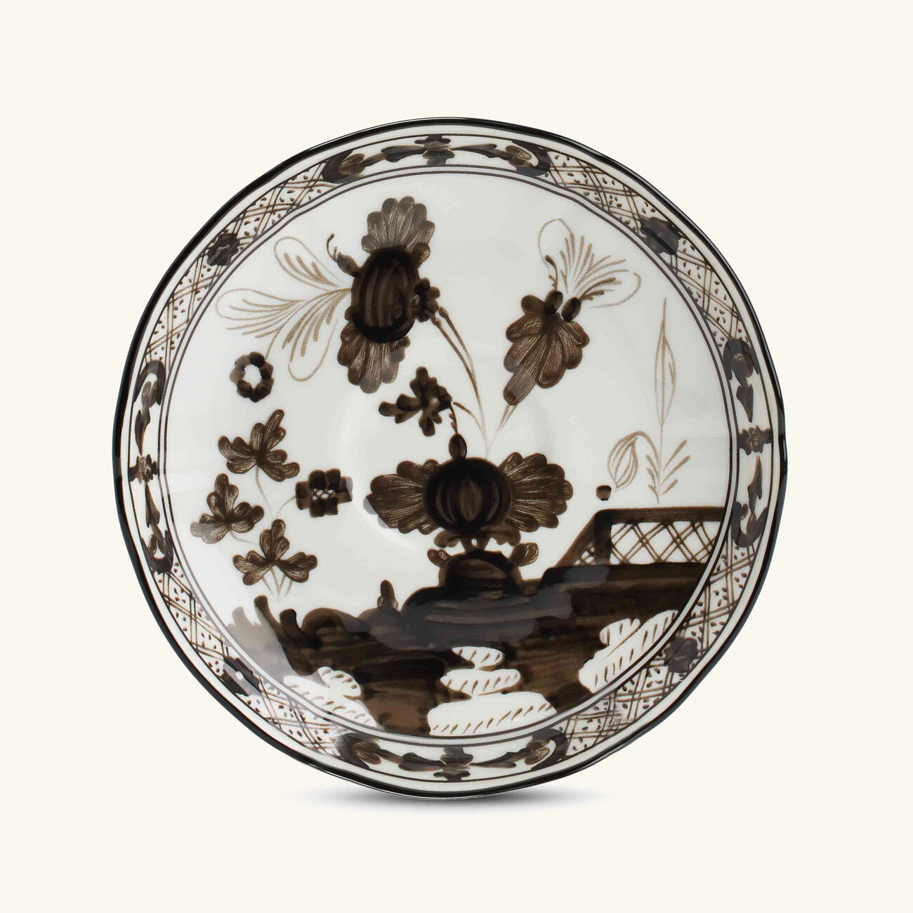 Antico Doccia Coffee Saucer Black ginori 1735 antico doccia coffee saucer black