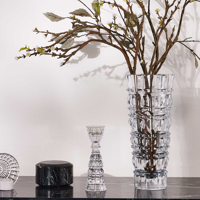 baccarat new antique prima vase clear large