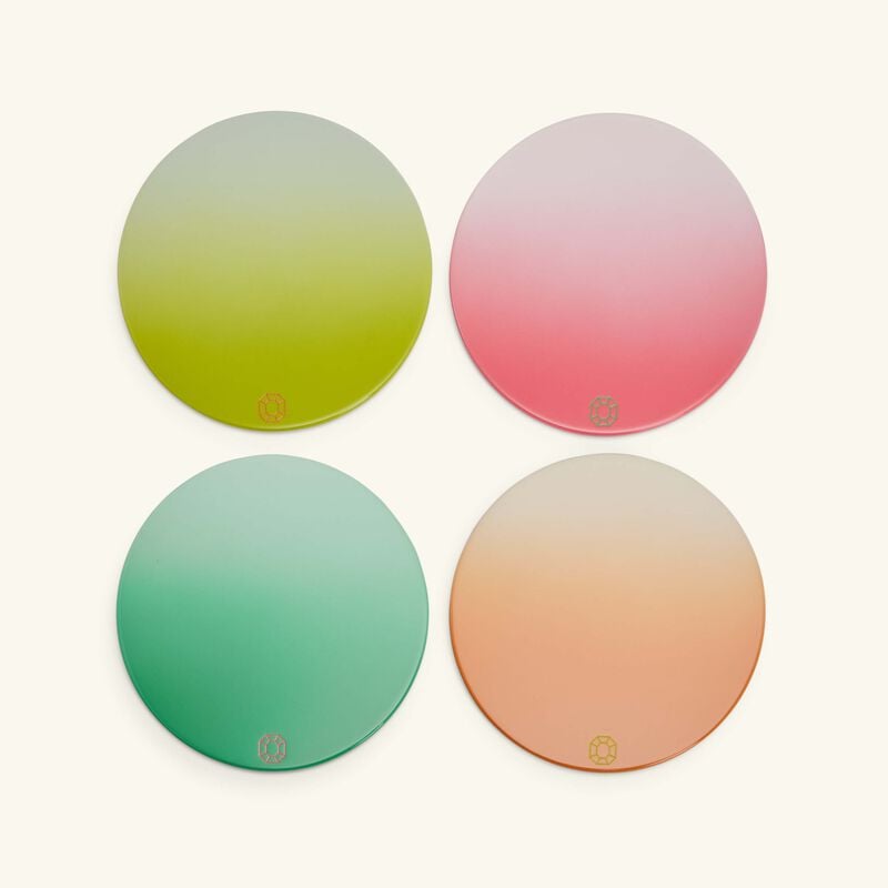 Octogone Coasters Intense Set of 4 baccarat octogone coasters intense set of 4
