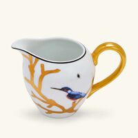 bernardaud aux oiseaux milk pitcher gold