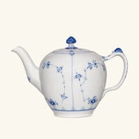 royal copenhagen blue fluted plain teapot white