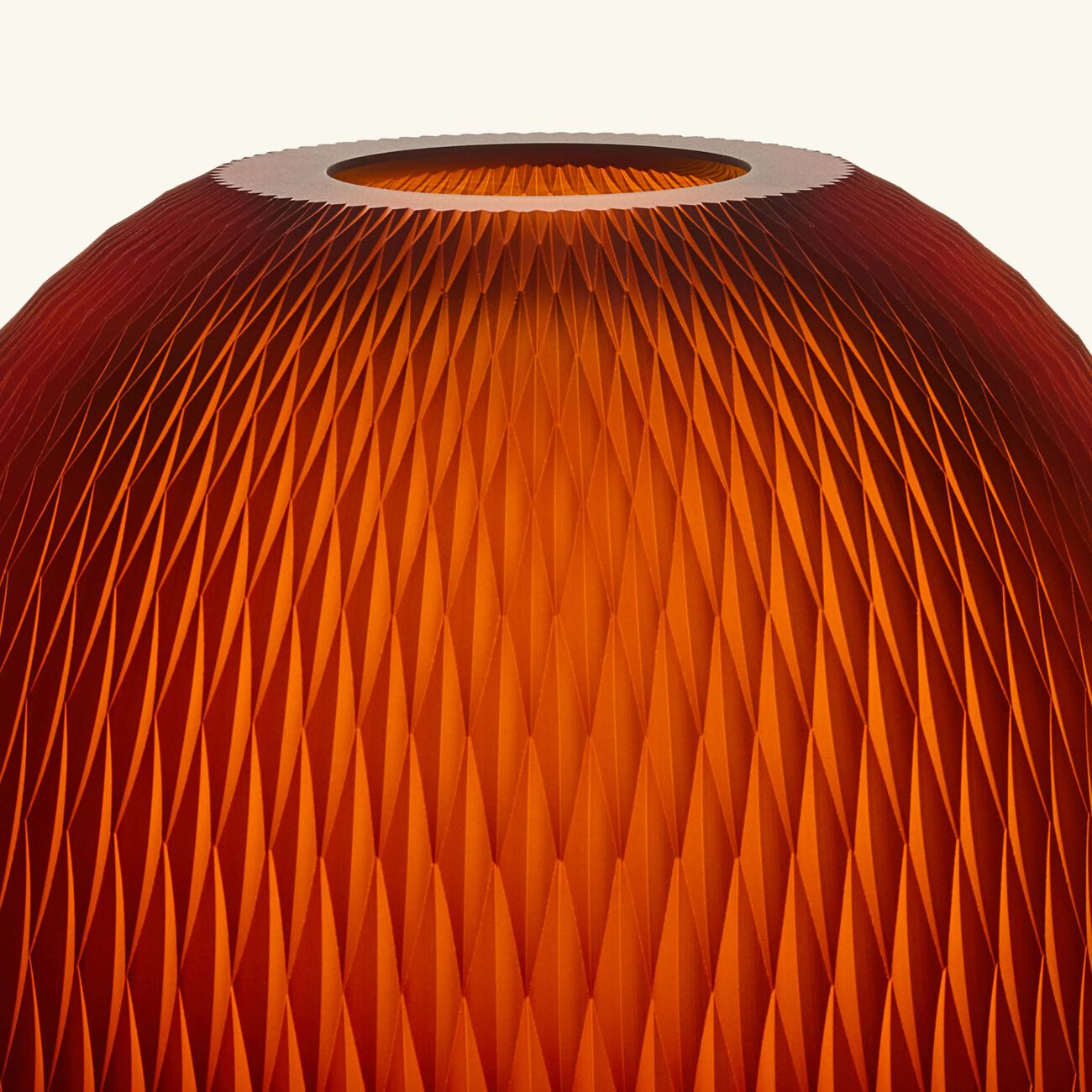ruckl metamorphosis vase round large amber