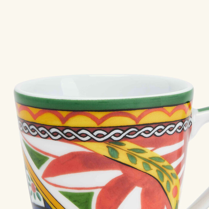 dolce gabbana casa carretto mug pattern