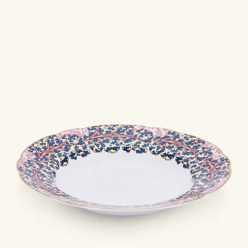 bernardaud collection braqueni soup plate round red 23cm
