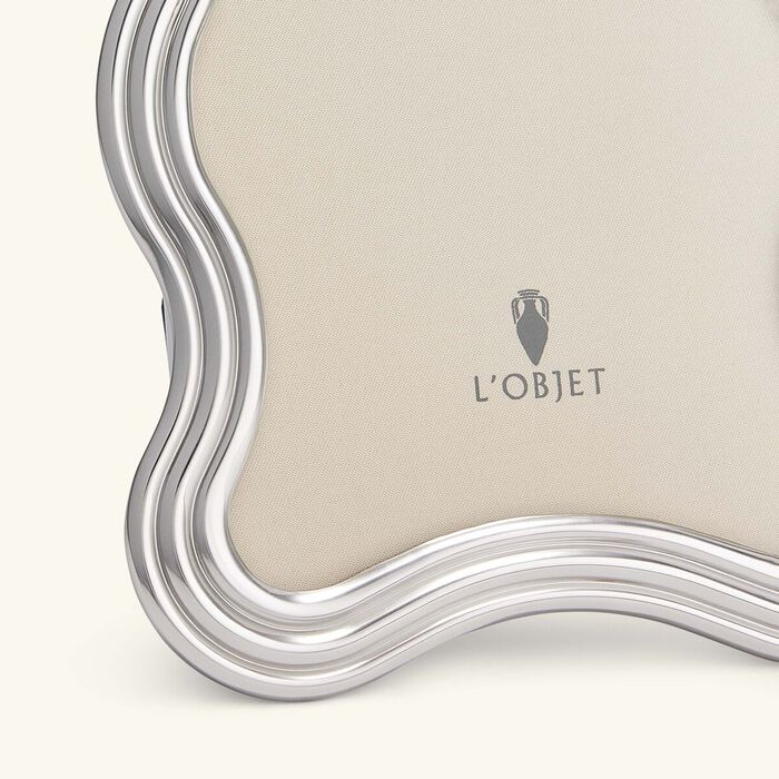 l objet ripple frame 13x 18 cm platinum