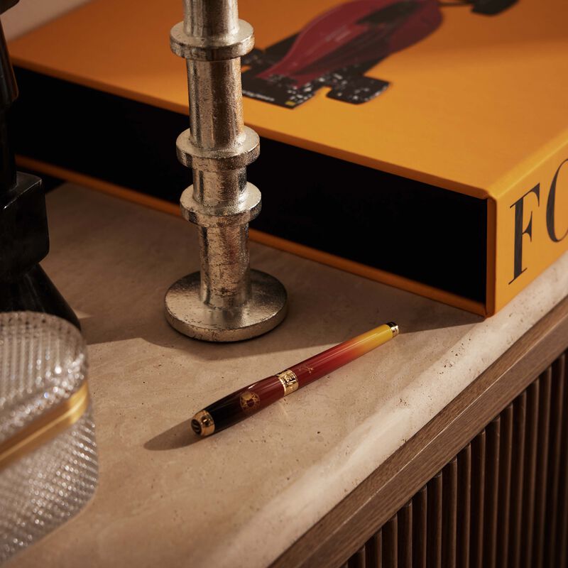 st dupont line d montecristo rollerball pen brown