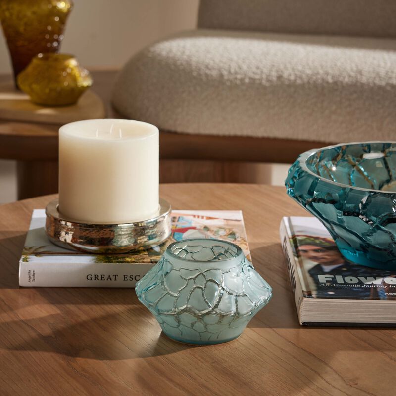 مزهرية تيرامينيرال كالديرا فوتيف الدائرية الصغيرة باللون الأزرق لاليك مزهرية تيرامينيرال كالديرا فوتيف الدائرية الصغيرة باللون الأزرق