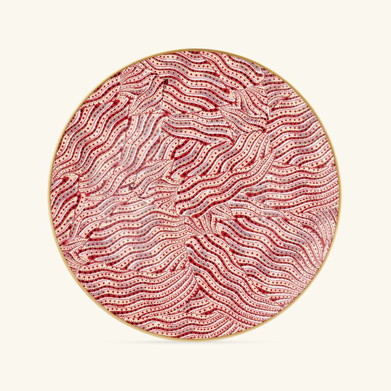 bernardaud collection braqueni charger plate round red 29cm