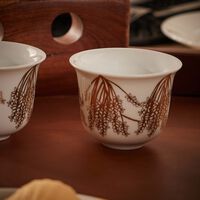 silsal tamrah by razan alazzouni coffee cup gold set of 6