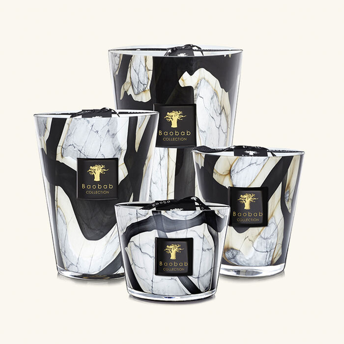 baobab collection stones marble candle max 10
