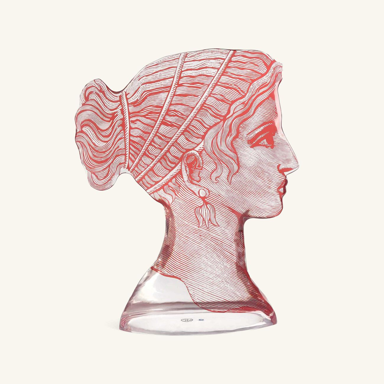 jonathan adler grand tour goddess bust sculpture extra large red