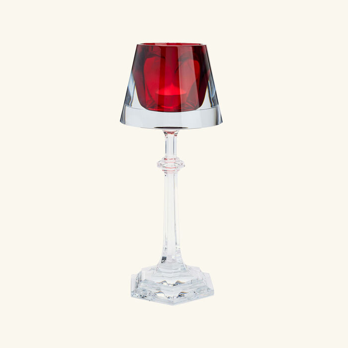 baccarat harcourt my fire candle holder red
